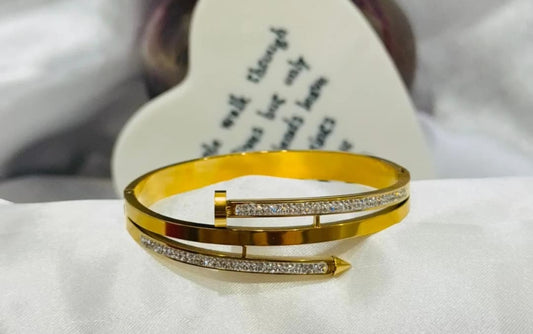 Rhinestone Nail Bangle