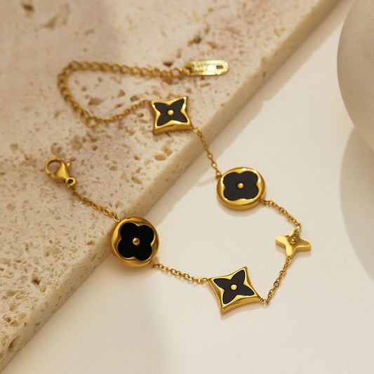 Bloom and Patels Bracelet Black