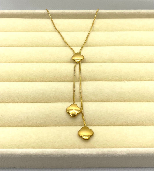 Clover Cascade drop Necklace