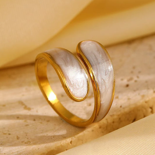 Luna Ring - White (Adjustable)