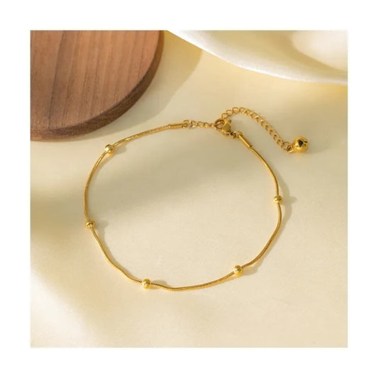 Elegant Beaded Anklet