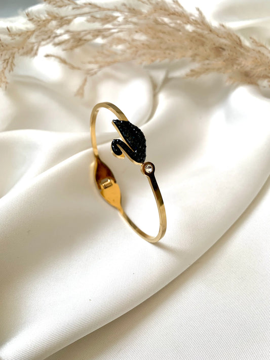 Swarski Black Swan Bangle