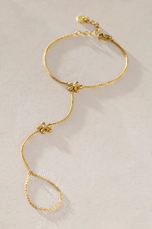 Daisy Flower Ring Bracelet