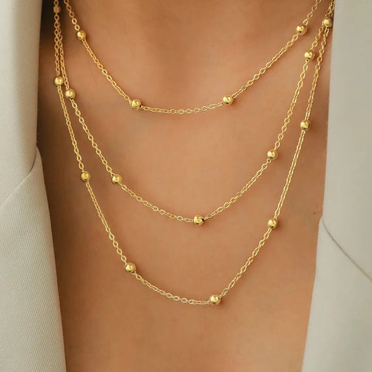 Multi Layered Beaded Necklace