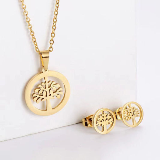 Oak Tree Necklace set 2 in 1 bundle