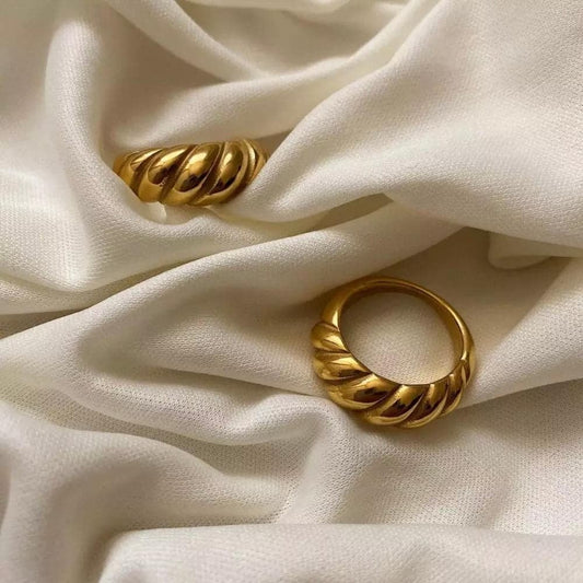 Gilded Wave Ring