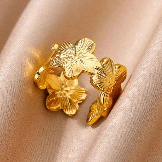 Floral Wrap (Adjustable) Ring