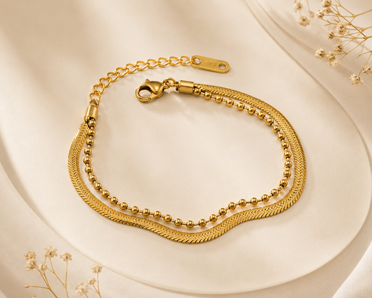 Layered chain Bracelet