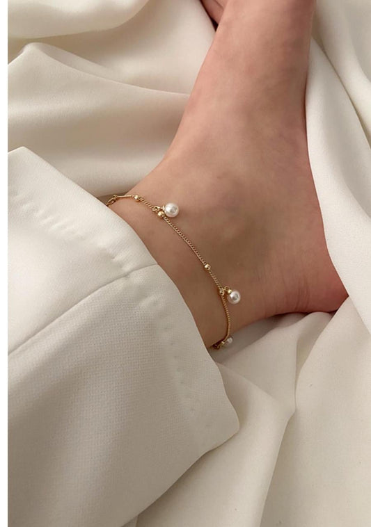 Pearl Drop Anklet