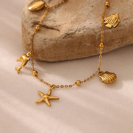 Sea Shell Charm Bracelet