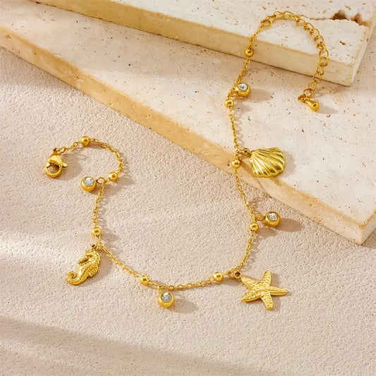 Sea Shell Charm Bracelet