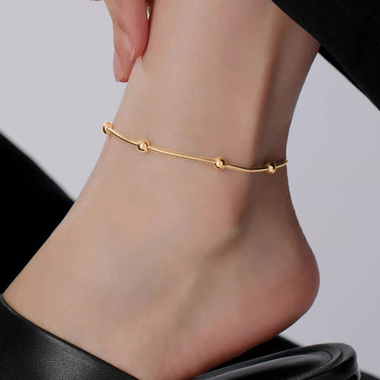 Elegant Beaded Anklet
