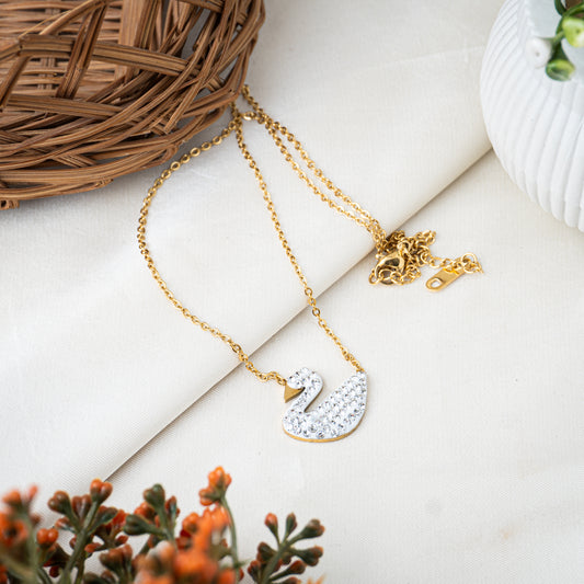 White Swan Necklace