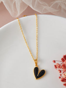 Sweetheart Necklace Black