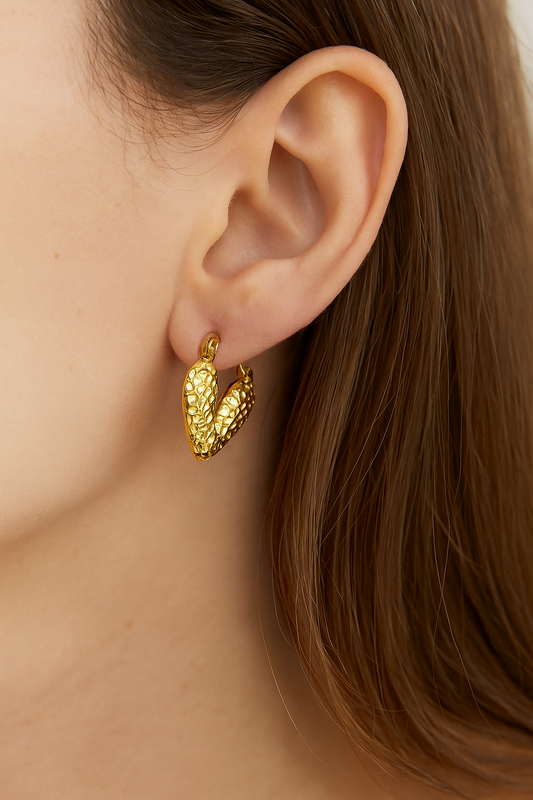 Split Heart Earrings