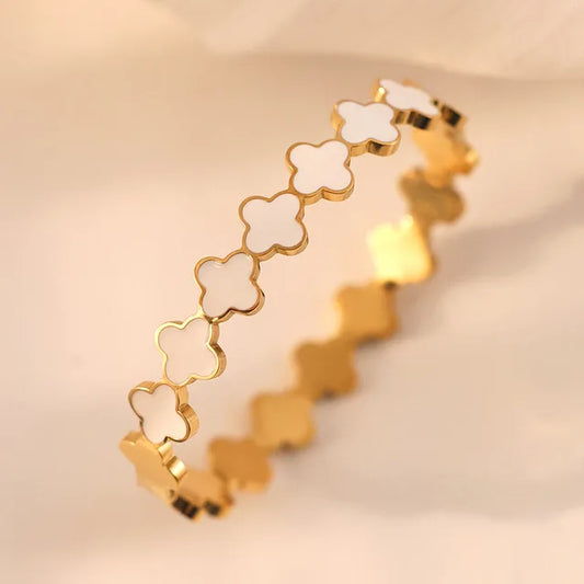 White Clover Moonlight Bangle