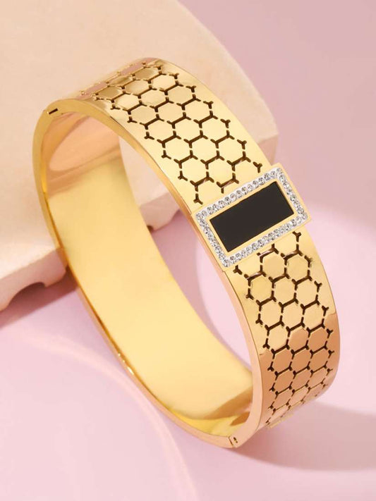 Vintage Honeycomb Luxury Bangle
