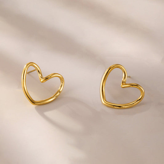 Hollow Heart Earrings
