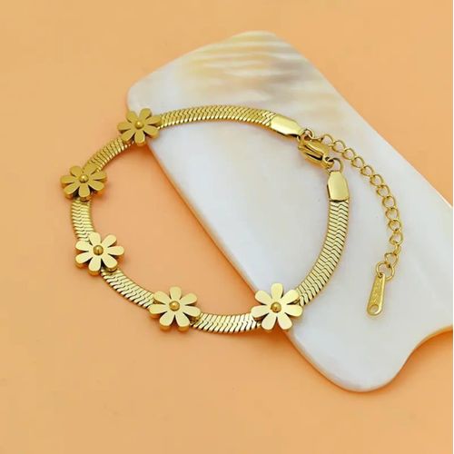 Daisy Flowers Chain Bracelet