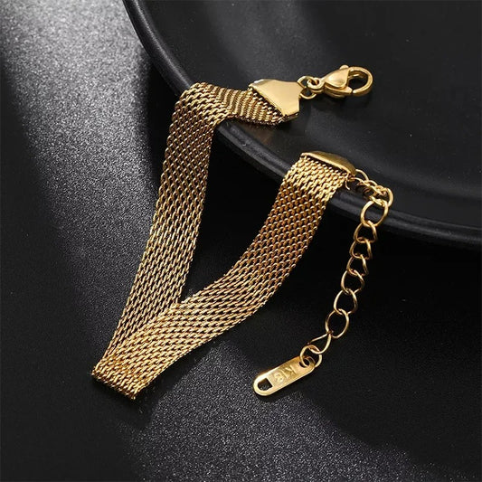 Classy Meshed Link chain Bracelet