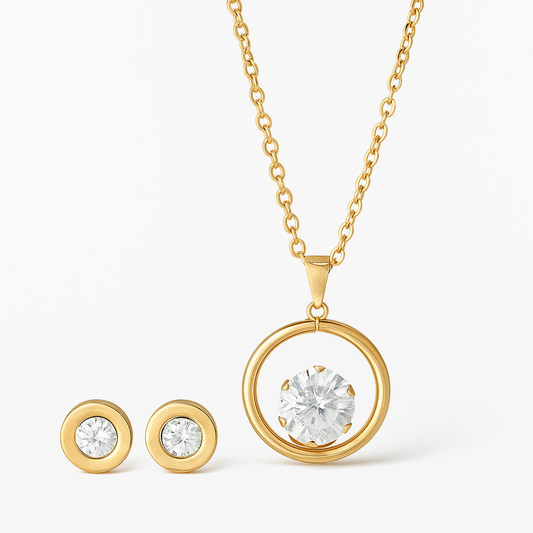 Serene Circle Necklace Set