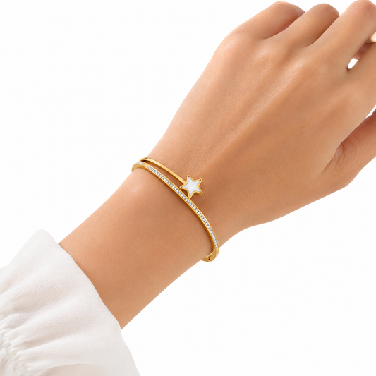 Elegant Polar Star Bangle