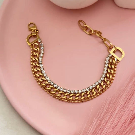 Layered Link chain Bracelet