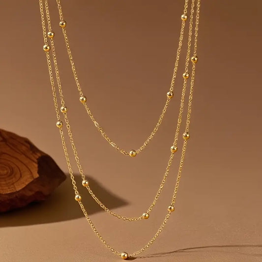 Multi Layered Beaded Necklace