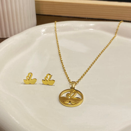 Swan Necklace set