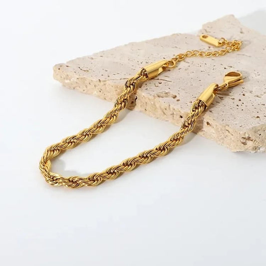 Gothic Twited Rope chain Bracelet