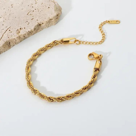 Gothic Twited Rope chain Bracelet
