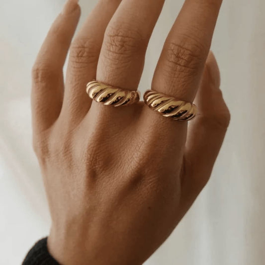 Gilded Wave Ring