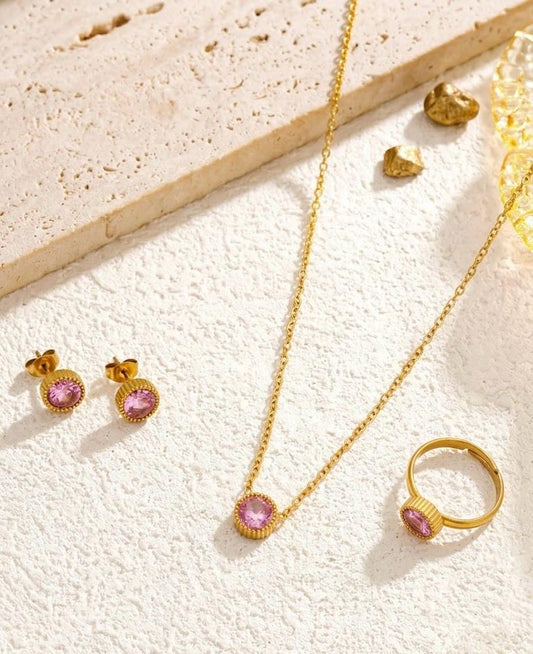 Blush Radiance Stainless Steel Set