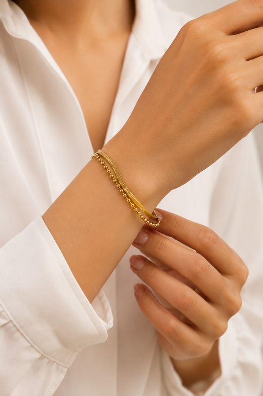 Layered chain Bracelet