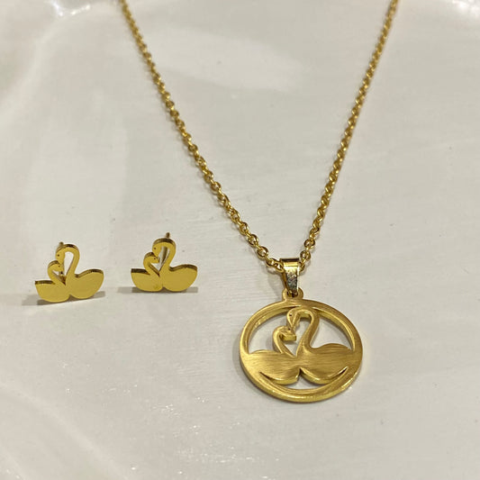 Swan Necklace set