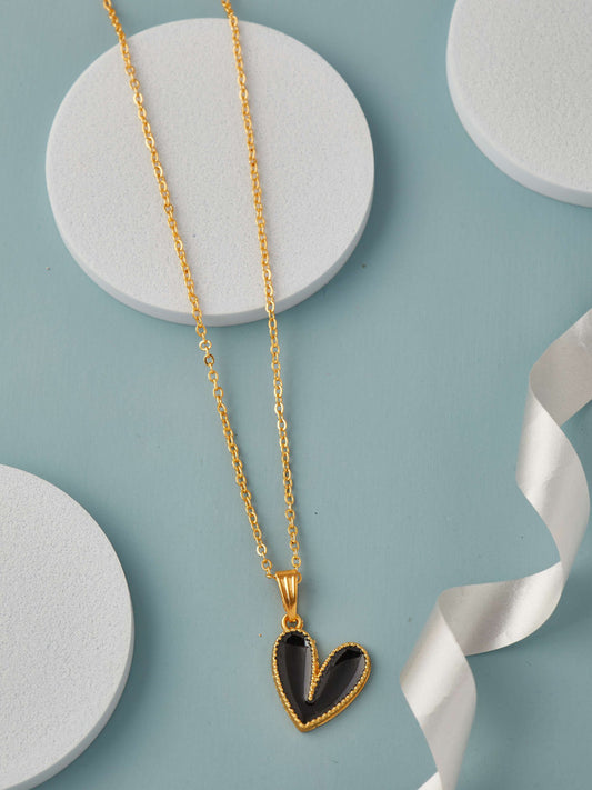 Sweetheart Necklace Black