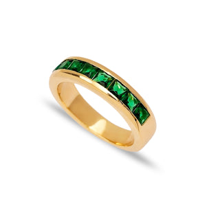 Half Zircon Ring