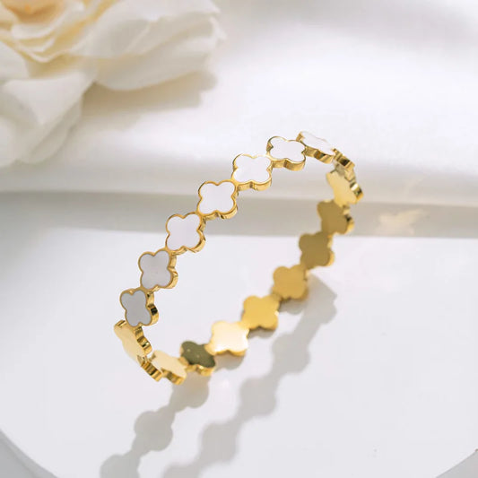 White Clover Moonlight Bangle