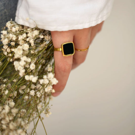 Onyx Black Ring