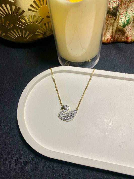 White Swan Necklace