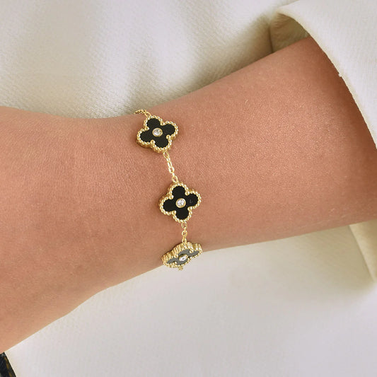 Sparkle of Love Clover Bracelet