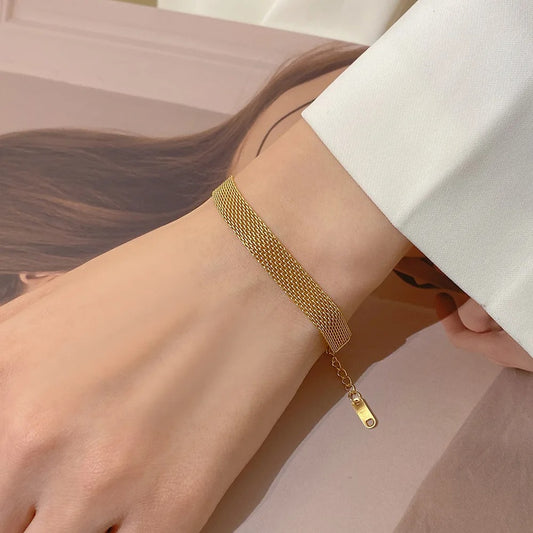 Classy Meshed Link chain Bracelet